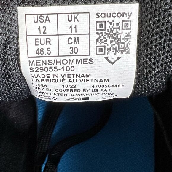 Saucony Spitfire 5 Racing Sprint Black White Sz 12 Mens - S29055-100 Track Field - Picture 11 of 11